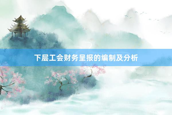 下层工会财务呈报的编制及分析