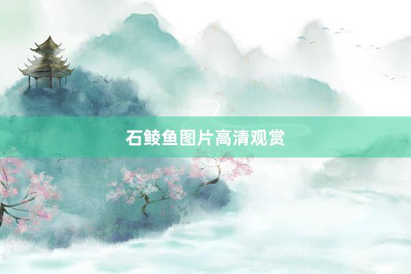 石鲮鱼图片高清观赏